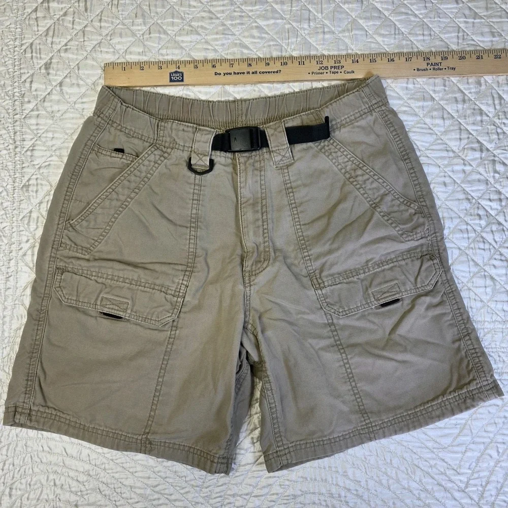 Vintage Wrangler Hero Belted Shorts Mens Size 34 Tan Khaki‎ Cotton Grandpacore